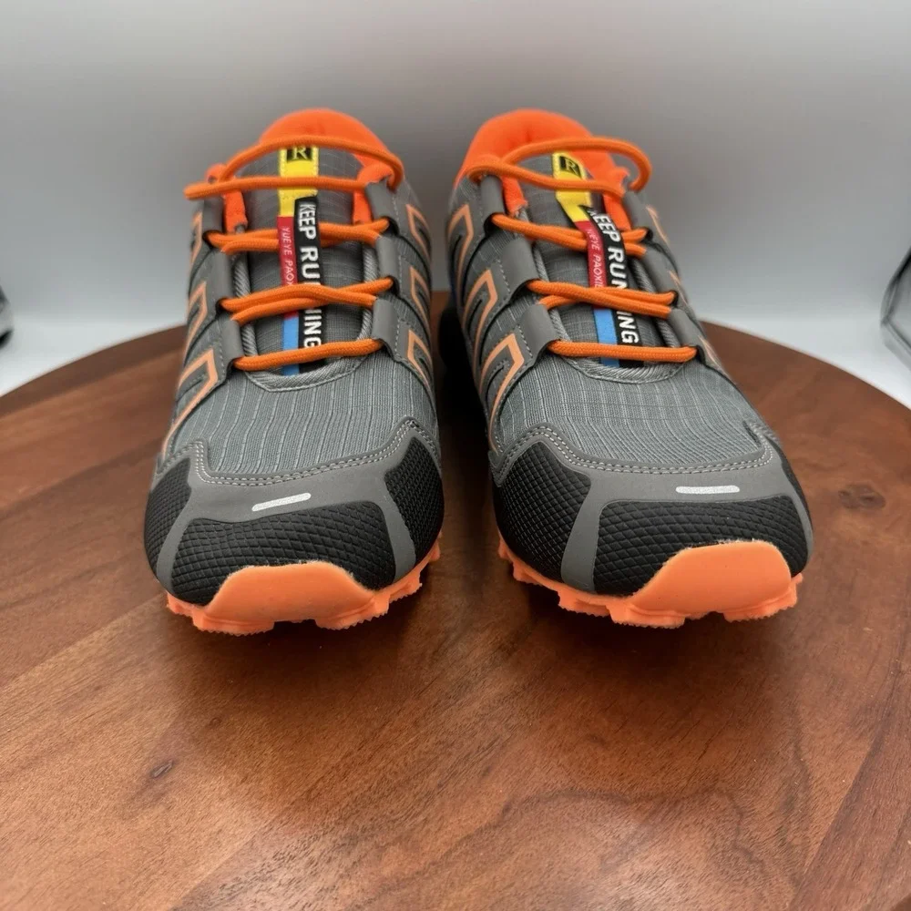 KEEP RUNNING Brand‎ Speed 3 Running Shoes Gray/Orange Size EU 43/US 10-10.5